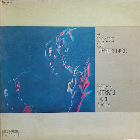 Helen Merrill / Dick Katz – A Shade Of Difference, Gatefold, 1st Press