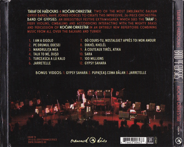 Taraf de Haïdouks & Kočani Orkestar* – Band Of Gypsies 2   ,  CD  , digipack