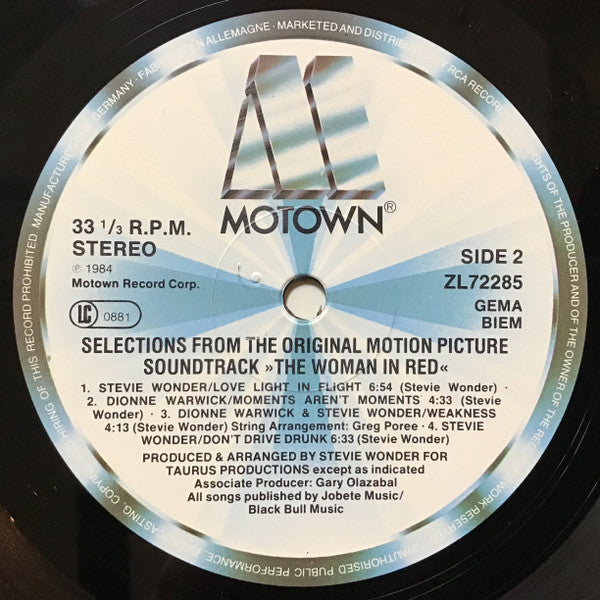 Stevie Wonder – The Woman In Red (Selections From The Original Motion Picture Soundtrack)  ,  Gatefold