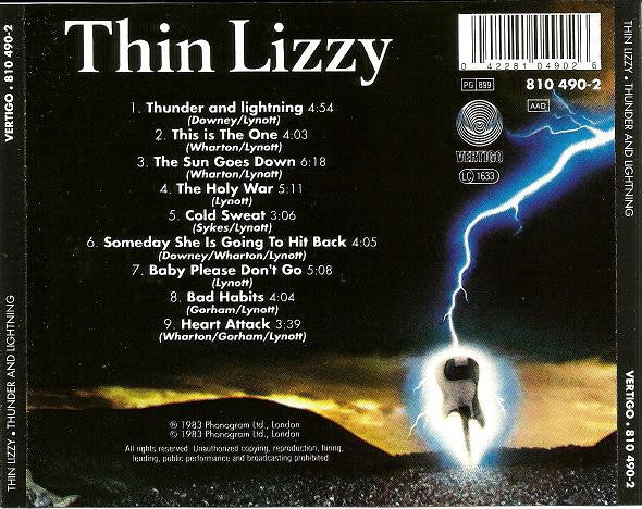 Thin Lizzy – Thunder And Lightning