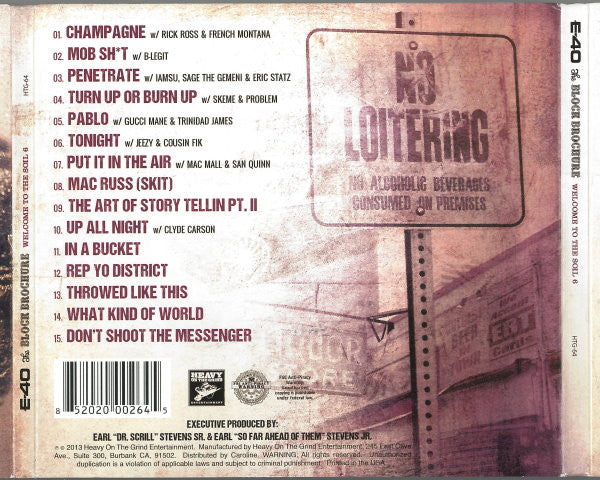 E-40 – The Block Brochure: Welcome To The Soil 6, Digipak