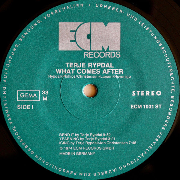 Terje Rypdal – What Comes After  ,   ECM