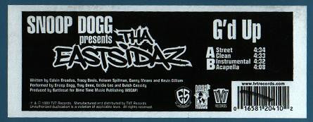 Snoop Dogg Presents Tha Eastsidaz – G'd Up, 	 Vinyl, 12", Single