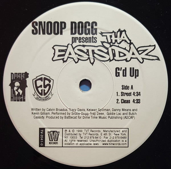 Snoop Dogg Presents Tha Eastsidaz – G'd Up, 	 Vinyl, 12", Single