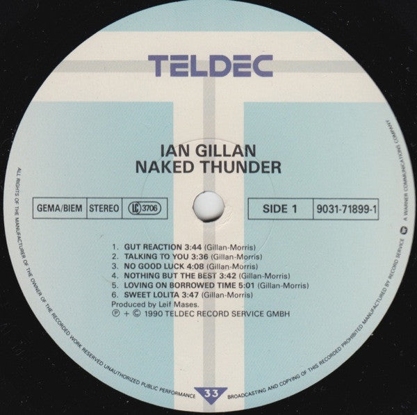 Ian Gillan ‎– Naked Thunder
