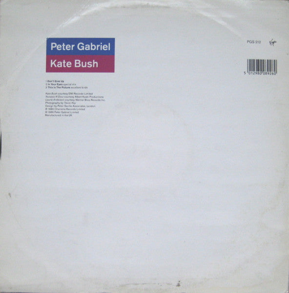 Peter Gabriel, Kate Bush – Don't Give Up   ,  Maxi
