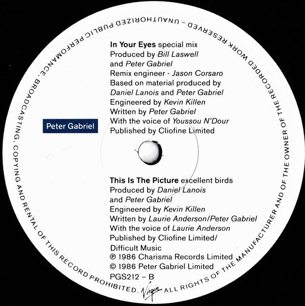 Peter Gabriel, Kate Bush – Don't Give Up   ,  Maxi