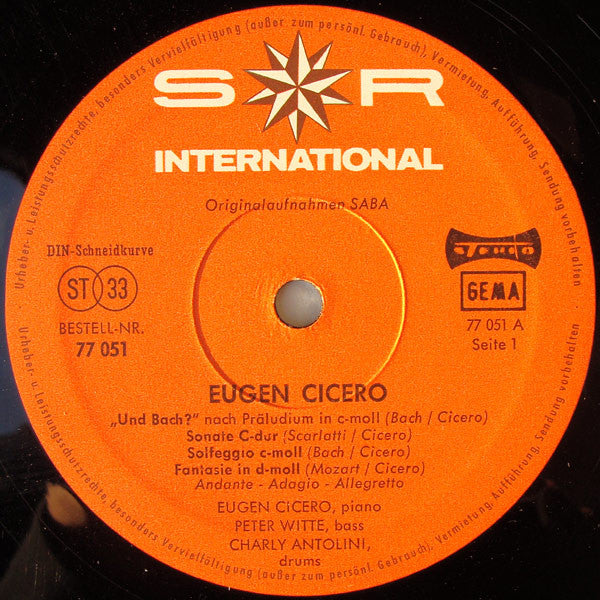Eugen Cicero ‎– Eugen Cicero