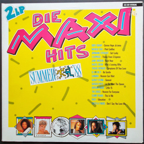 Die Maxi Hits - Summer '88    ,  2LP , Gatefold