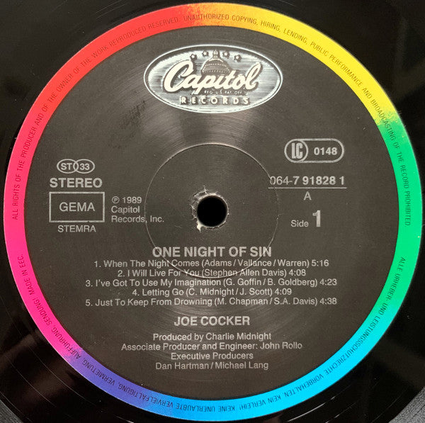 Joe Cocker – One Night Of Sin