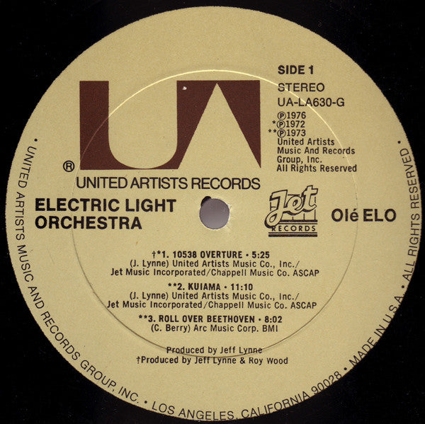 Electric Light Orchestra ‎– Olé ELO