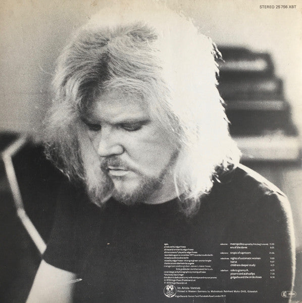 Edgar Froese ‎– Ages    , 2LP , Gatefold