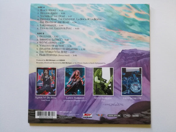 Hirax – Immortal Legacy   ,  	 Vinyl,  Blue + CD