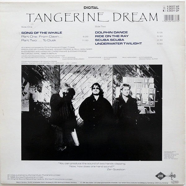 Tangerine Dream – Underwater Sunlight   ,   DMM