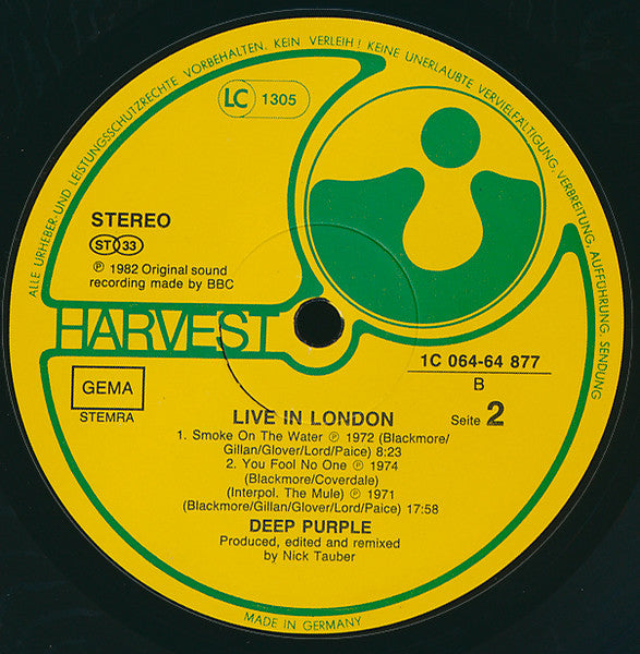 Deep Purple ‎– Live In London