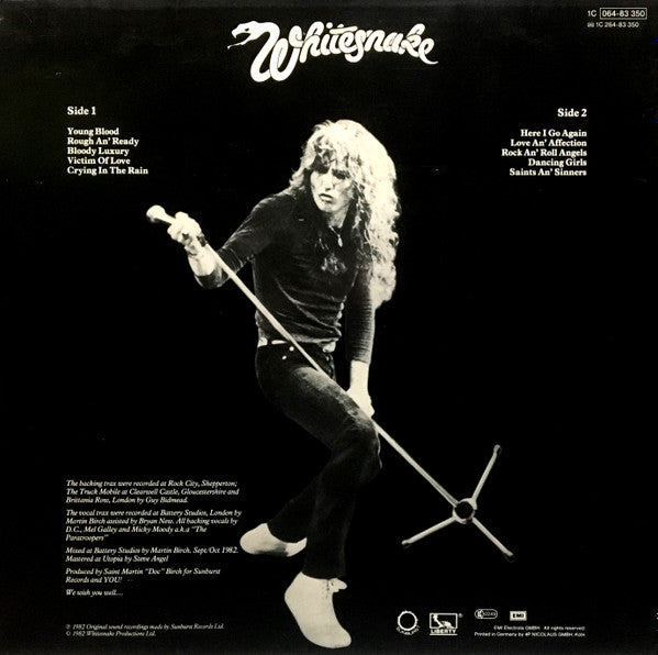 Whitesnake ‎– Saints & Sinners   ,  DMM