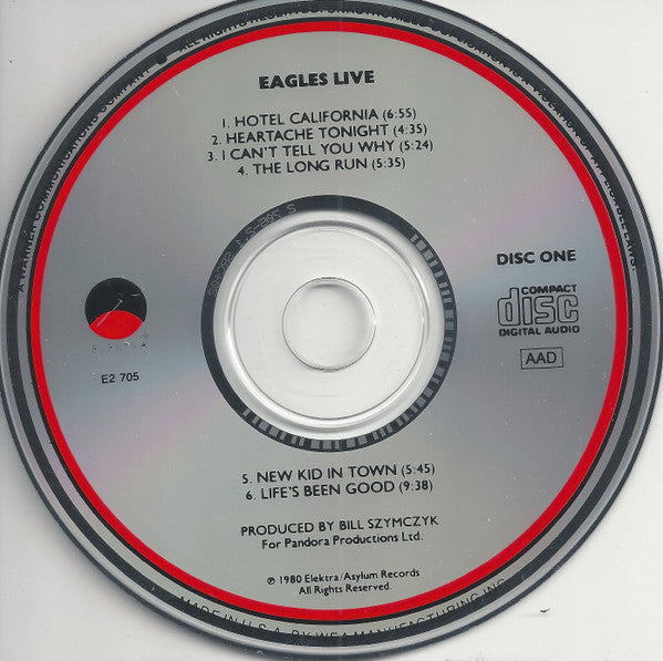 Eagles – Eagles Live   ,  2 CD , Club Edition , US
