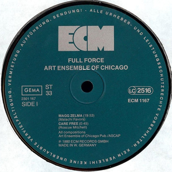 Art Ensemble Of Chicago* – Full Force   ,   ECM