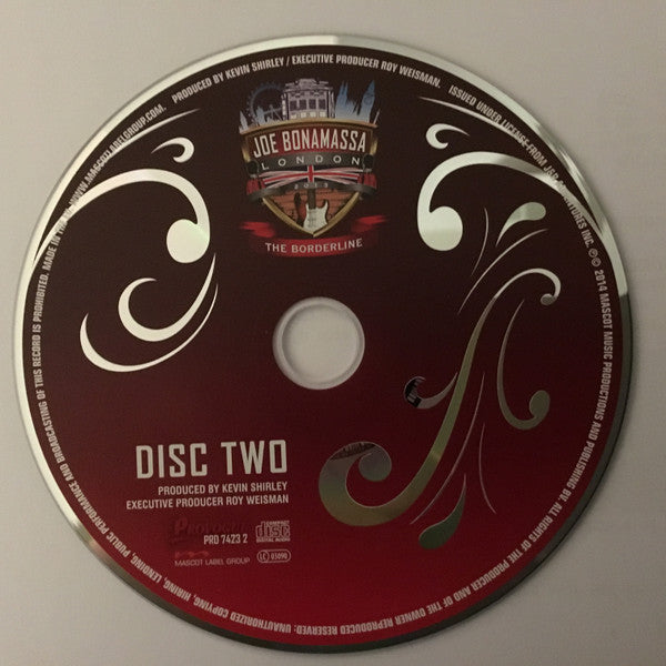 Joe Bonamassa – Tour De Force - Live In London - The Borderline   , 2 CD