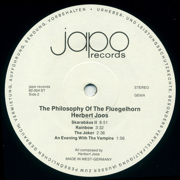 Herbert Joos – The Philosophy Of The Fluegelhorn
