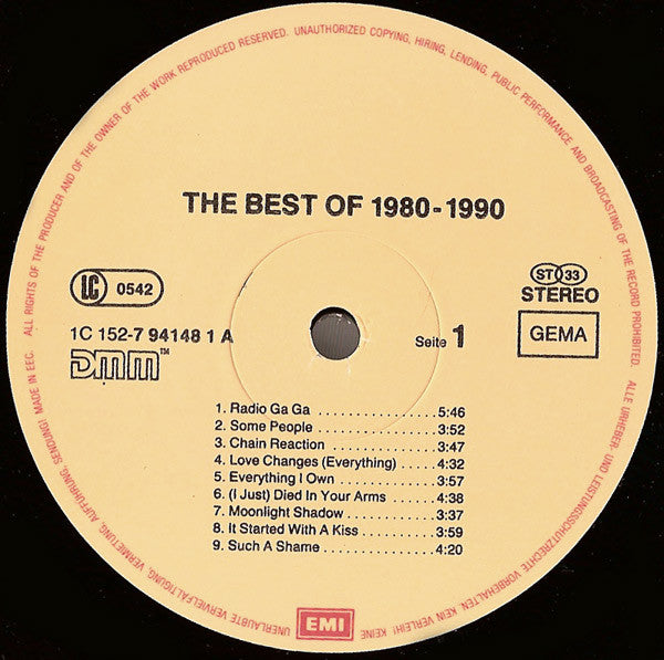 The Best Of 1980-1990   ,  3LP