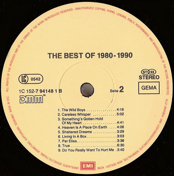 The Best Of 1980-1990   ,  3LP