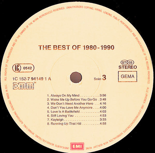 The Best Of 1980-1990   ,  3LP