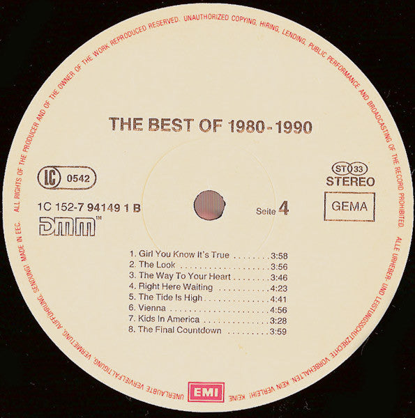 The Best Of 1980-1990   ,  3LP