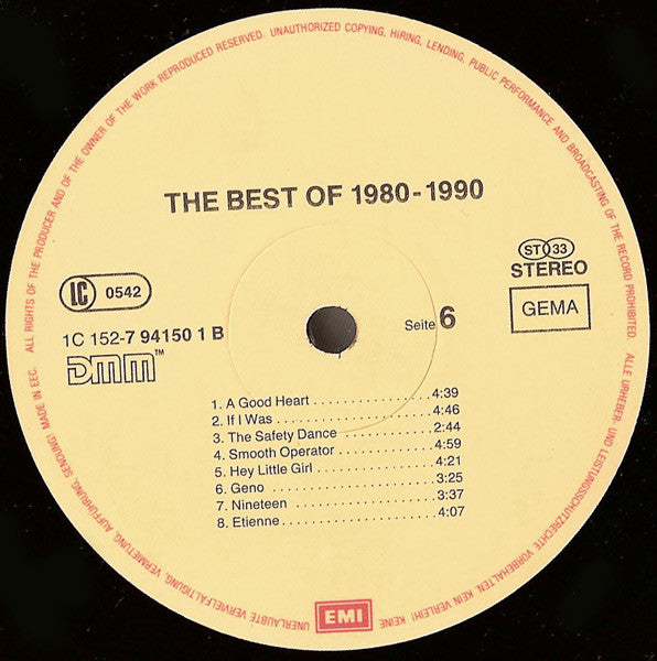 The Best Of 1980-1990   ,  3LP