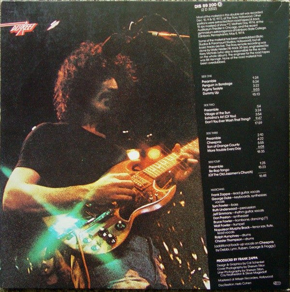 Zappa* / Mothers* ‎– Roxy & Elsewhere   ,  2LP , Gatefold