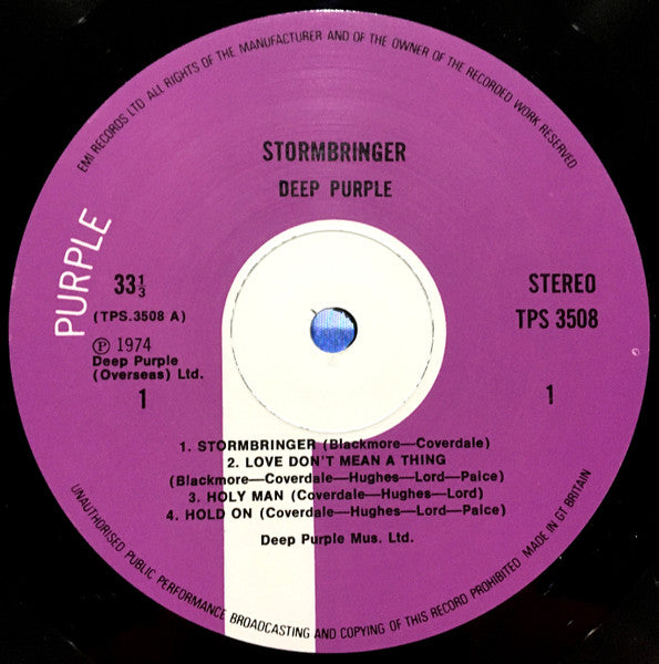 Deep Purple ‎– Stormbringer