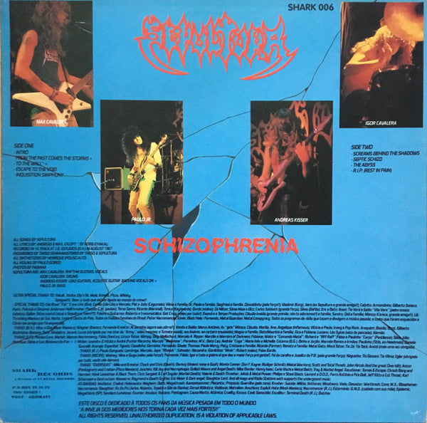 Sepultura ‎– Schizophrenia