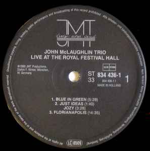 John McLaughlin Trio ‎– Live At The Royal Festival Hall