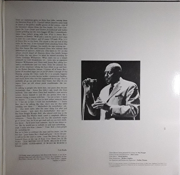 Sonny Boy Williamson  ‎– Sonny Boy Williamson   ,  2LP , Gatefold