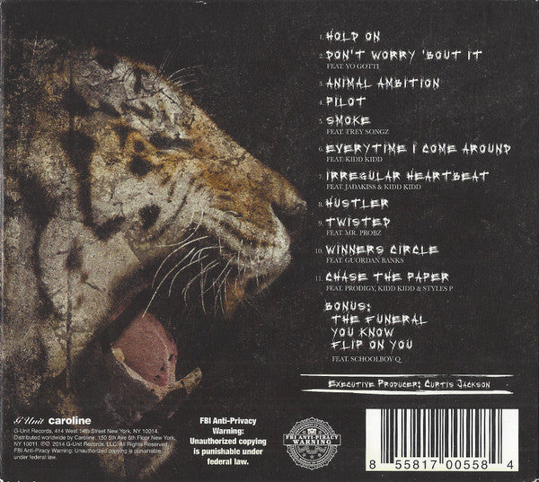 50 Cent – Animal Ambition (An Untamed Desire To Win)  ,  CD + DVD , Deluxe edition , Lenticular cover