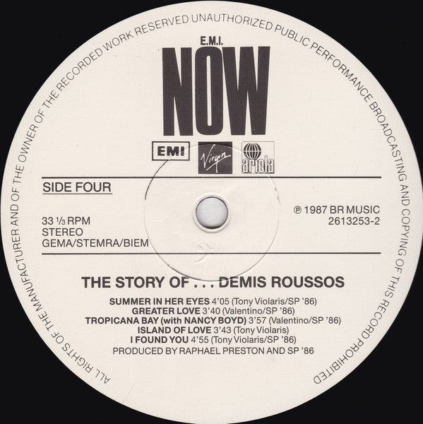 Demis Roussos – The Story Of Demis Roussos   ,  2 LP , Gatefold