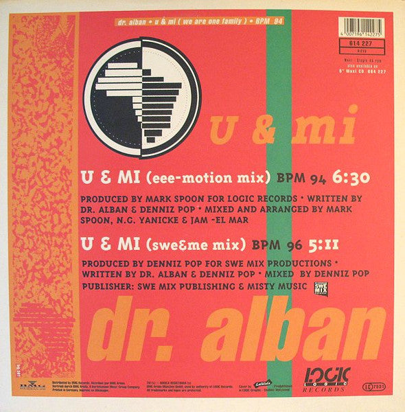 Dr. Alban – U & Mi, 	 Vinyl, 12", 45 RPM, Maxi-Single, Stereo