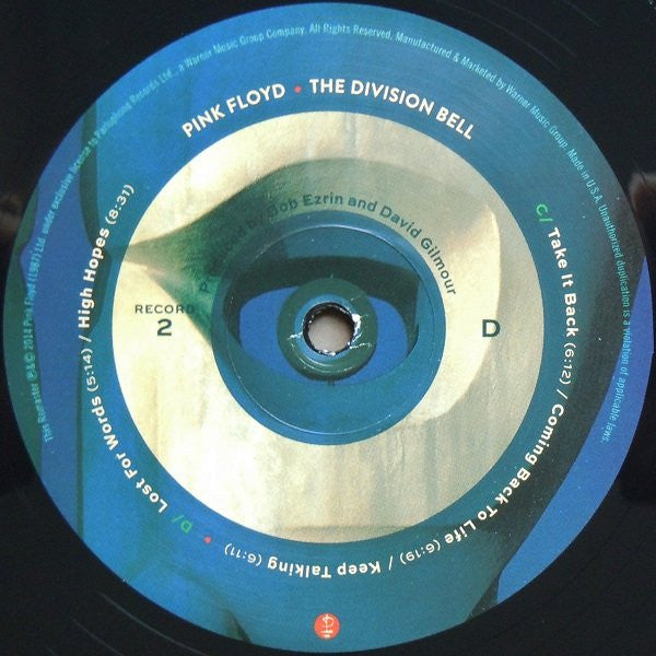 Pink Floyd – The Division Bell   ,  2 LP , Gatefold ,  US press