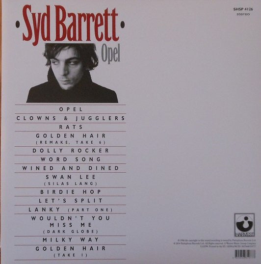 Syd Barrett – Opel  ,  GATEFOLD