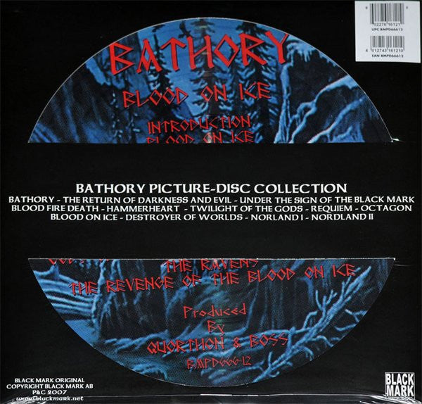 Bathory – Blood On Ice   , Picture Disc , Limited Edition