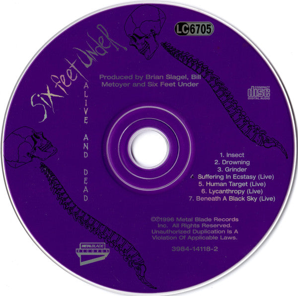 Six Feet Under – Alive And Dead   ,  CD