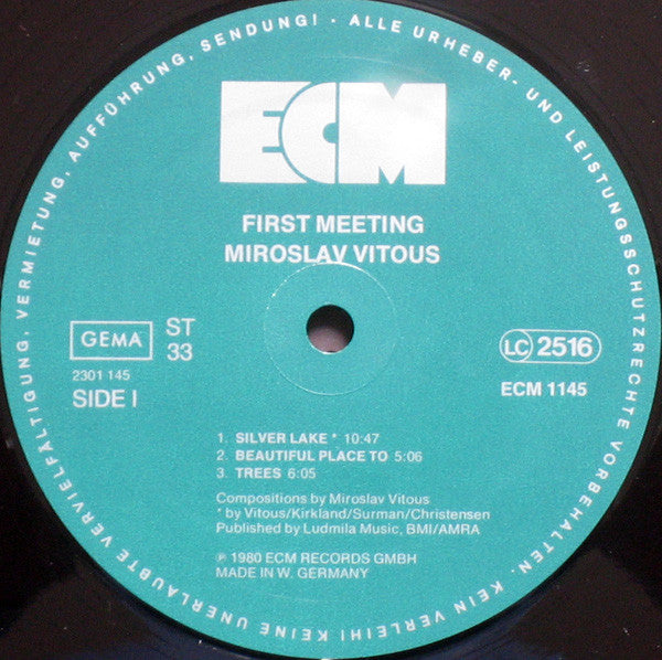 Miroslav Vitous ‎– First Meeting