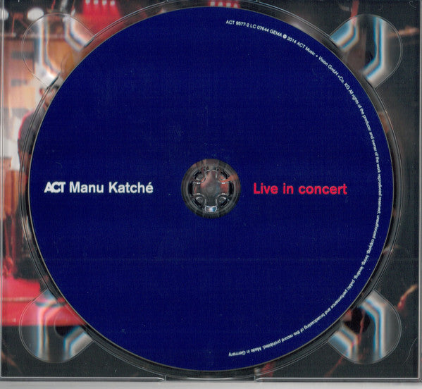 Manu Katché – Live In Concert   ,  Digipack , CD