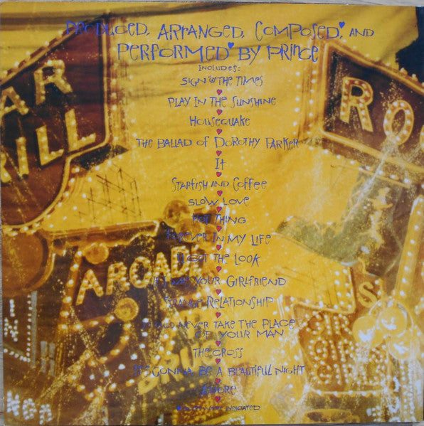 Prince – Sign "O" The Times, 2xLP, Gatefold