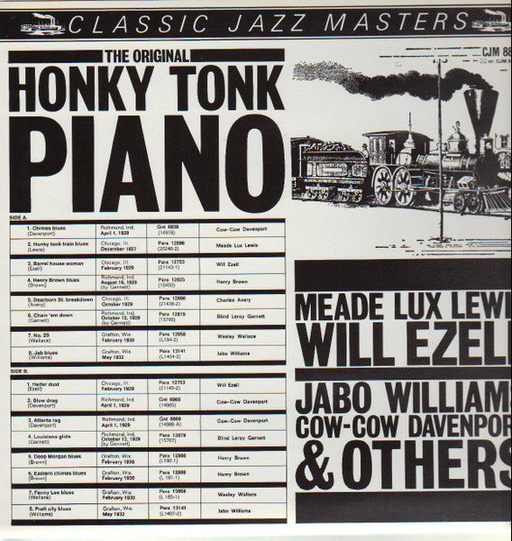 Meade "Lux" Lewis, Will Ezell, Jabo Williams, Cow-Cow Davenport* & Others* – The Original Honky Tonk Piano