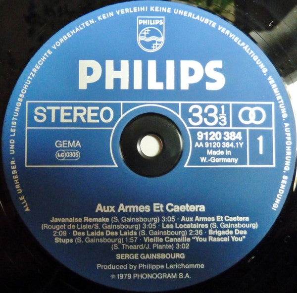 Gainsbourg* – Aux Armes Et Caetera