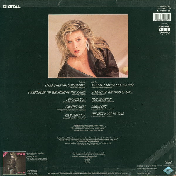 Samantha Fox – Samantha Fox, DMM