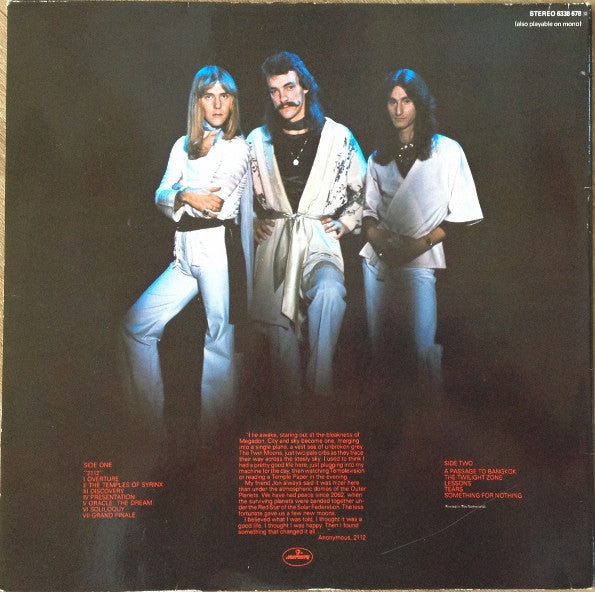 Rush – 2112     ,  Gatefold