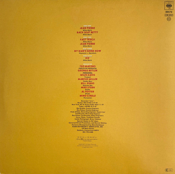 Miles Davis ‎– We Want Miles    ,  2LP , Gatefold