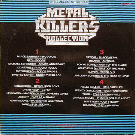 Metal Killers Kollection   ,  2LP , metal compilation , Gatefold